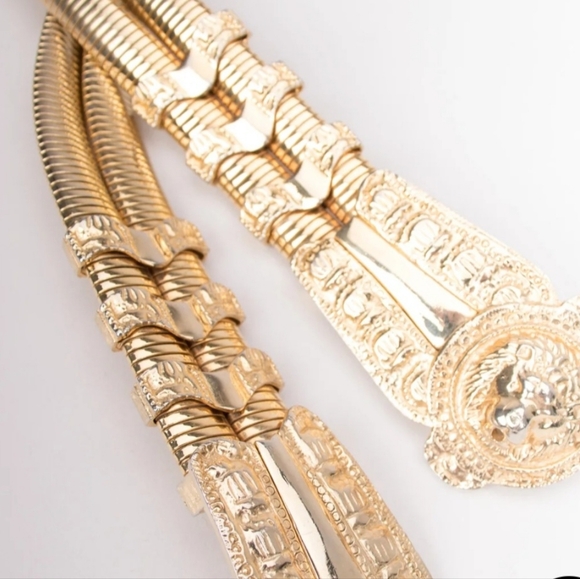 RARE Judith Leiber Gold Women\'s Stretch Belt main image 5